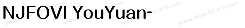 NJFOVI YouYuan字体转换